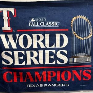 Brand New 2023 World Series Championship Texas Rangers Official On Field Towel!